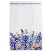 Sac Cadeau Moyen 65e anniversaire Juillet Mois de naissance Fleur B (Dos)