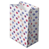 Sac Cadeau Moyen 65e Anniversaire Stick Girl sur Pois Medium Gi (Dos Angle)