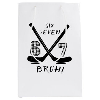 Sac Cadeau Moyen 67 Six Seven Funny Meme Brain Rot Meme
