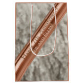 Sac Cadeau Moyen 7e anniversaire de la guerre et du cuivre (Dos)