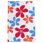 Sac Cadeau Moyen 80e Anniversaire Marguerite en blanc (Dos)