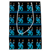 Sac Cadeau Moyen 96e anniversaire avec bougies (Devant)