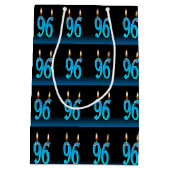 Sac Cadeau Moyen 96e anniversaire avec bougies (Dos)