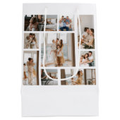 Sac Cadeau Moyen 9 Photo Collage Modèle Personnaliser (Dos)