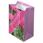 Sac Cadeau Moyen 9e anniversaire du Mariage, Poppy (Devant Angle)