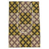 Sac Cadeau Moyen à damiers Motif.02 (Dos)