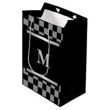 À damiers noir monogramme
