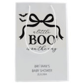Sac Cadeau Moyen A Little Boo Is On The Way Baby Shower (Devant)