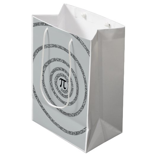 Sac Cadeau Moyen A sPIral pour Pi Cliquez sur Personnaliser Changer (Devant Angle)