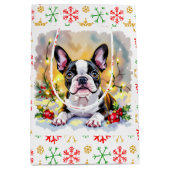 Sac Cadeau Moyen A Sweet Boston Terrier Christmas (Devant)