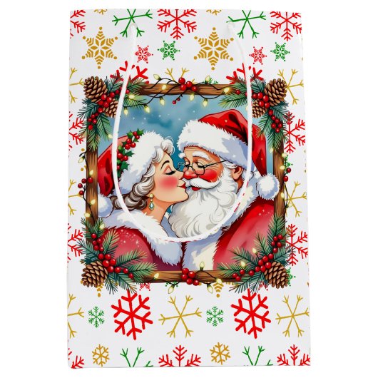 Sac Cadeau Moyen A Sweet Old-Fashioned Christmas | Mr and Mrs Claus (Devant)
