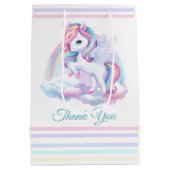 Sac cadeau moyen à une fête d'anniversaire magique (Dos)