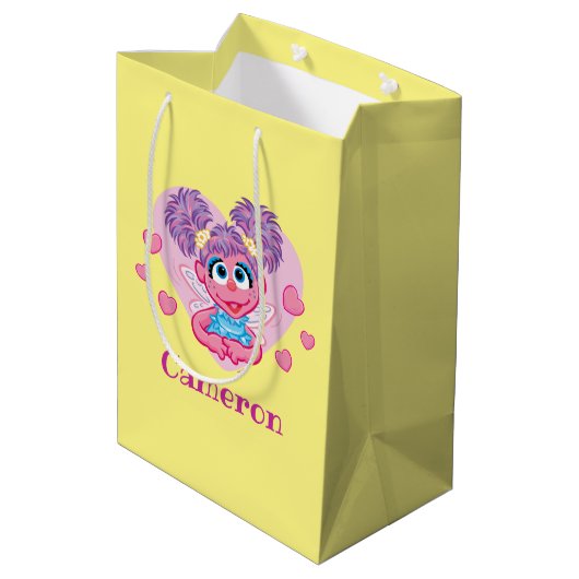Sac Cadeau Moyen Abby Cadabby Valentine Hearts Graphisme (Dos Angle)