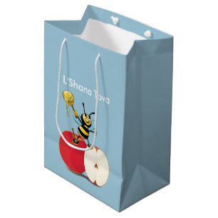 Sac Cadeau Moyen Abeille Apple Rosh HaShana