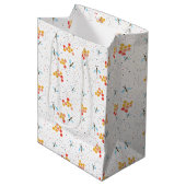 Sac Cadeau Moyen Abeille aquarelle Motif (Devant Angle)