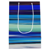 Sac Cadeau Moyen Abstract #2: Blue blur (Dos)