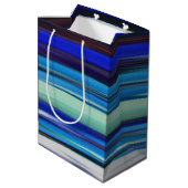 Sac Cadeau Moyen Abstract #2: Blue blur (Dos Angle)