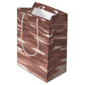 Sac Cadeau Moyen Abstract #3: Copper Rose Gold (Dos Angle)