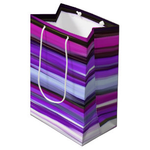 Sac Cadeau Moyen Abstrait #2 : Flou pourpre