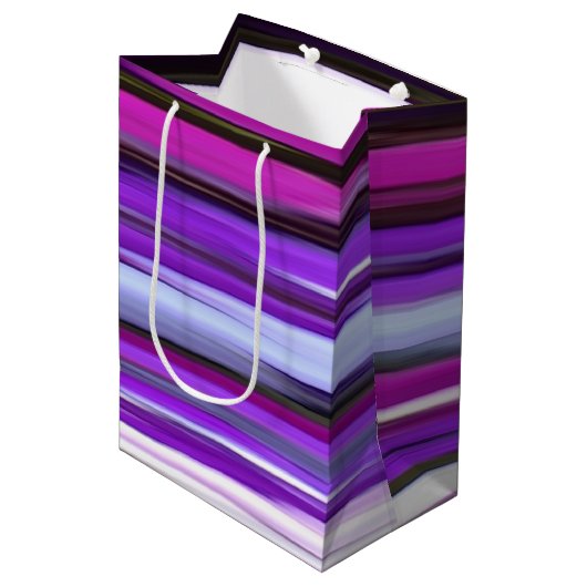 Sac Cadeau Moyen Abstrait #2 : Flou pourpre (Devant Angle)