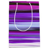 Sac Cadeau Moyen Abstrait #2 : Flou pourpre (Devant)