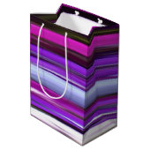 Sac Cadeau Moyen Abstrait #2 : Flou pourpre (Dos Angle)