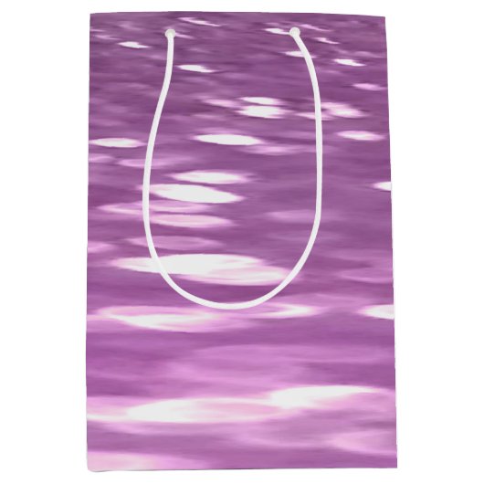 Sac Cadeau Moyen Abstrait #3 : Lilac Shimmer (Devant)