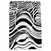 Sac Cadeau Moyen Abstrait blanc et noir (Devant)