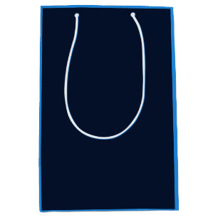 Sac Cadeau Moyen Abstrait bleu et blanc