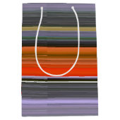 Sac Cadeau Moyen Abstrait n° 1 : orange et gris (Devant)