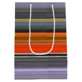 Sac Cadeau Moyen Abstrait n° 1 : orange et gris (Dos)