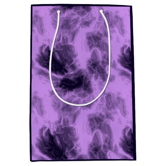 Sac Cadeau Moyen Abstrait pourpre (Devant)