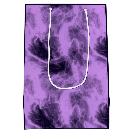 Sac Cadeau Moyen Abstrait pourpre (Dos)