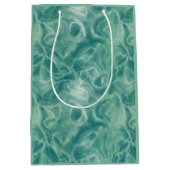 Sac Cadeau Moyen Abstrait vert turquoise (Devant)