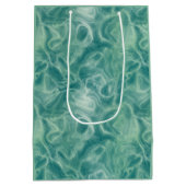 Sac Cadeau Moyen Abstrait vert turquoise (Dos)