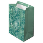 Sac Cadeau Moyen Abstrait vert turquoise (Dos Angle)