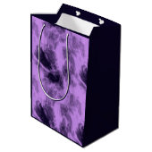 Sac Cadeau Moyen Abstrait violet (Dos Angle)