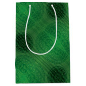 Sac Cadeau Moyen Acceptation | Médaillons de méditation verte (Devant)