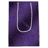 Sac Cadeau Moyen Acceptation | Médaillons de méditation violette (Dos)