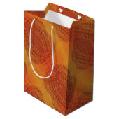 Sac Cadeau Moyen Acceptation | Médaillons de saumons rouges orange  (Dos Angle)