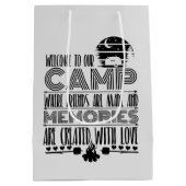 Sac Cadeau Moyen accueil chaleureux pour la fête de camping (Dos)