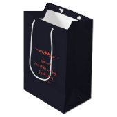 Sac Cadeau Moyen Accueil Mariage Halloween simple (Devant Angle)
