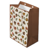 Sac Cadeau Moyen Acorns et champignons Automne (Dos Angle)