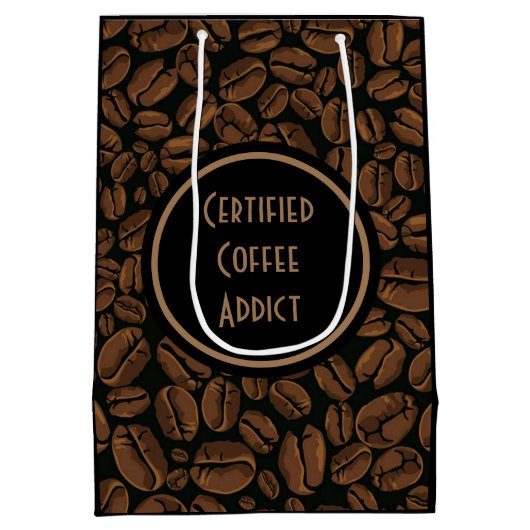 Sac Cadeau Moyen Addict certifié au café (Dos)