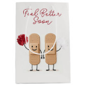 Sac Cadeau Moyen Adhesive Bandage Cheerleaders On White (Devant)