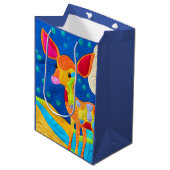 Sac Cadeau Moyen Adorable Petit Cerf De Bébé - Design De Couette (Devant Angle)