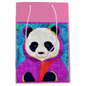 Sac Cadeau Moyen Adorable Petit Panda - Conception Plat (Devant)