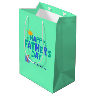 Sac Cadeau Moyen Aesthetic Happy Dather's Day Gift Bag