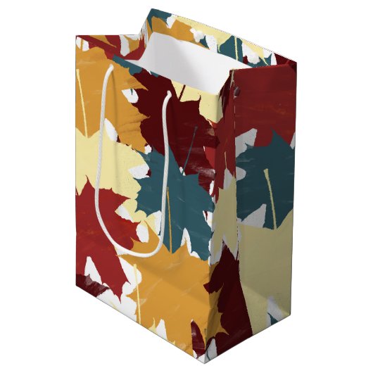 Sac Cadeau Moyen Affaire Autumn Leaves (Devant Angle)