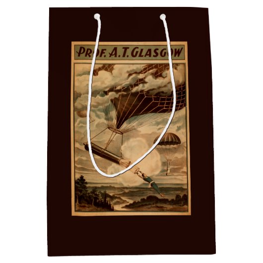 Sac Cadeau Moyen Affiche chaude de théâtre de cirque de ballon à (Devant)